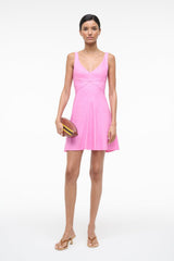 MADISON LINEN MINI DRESS | ORCHID