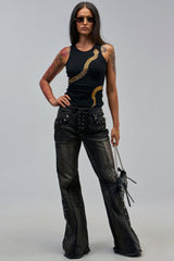 CRAZY FOR YOU METALLIC DENIM