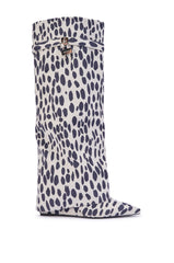 AZALEA WANG ENZO DALAMATIAN WEDGE BOOT