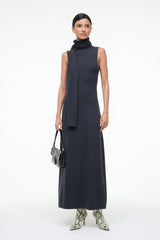 CANAL MIDI DRESS | CHARCOAL