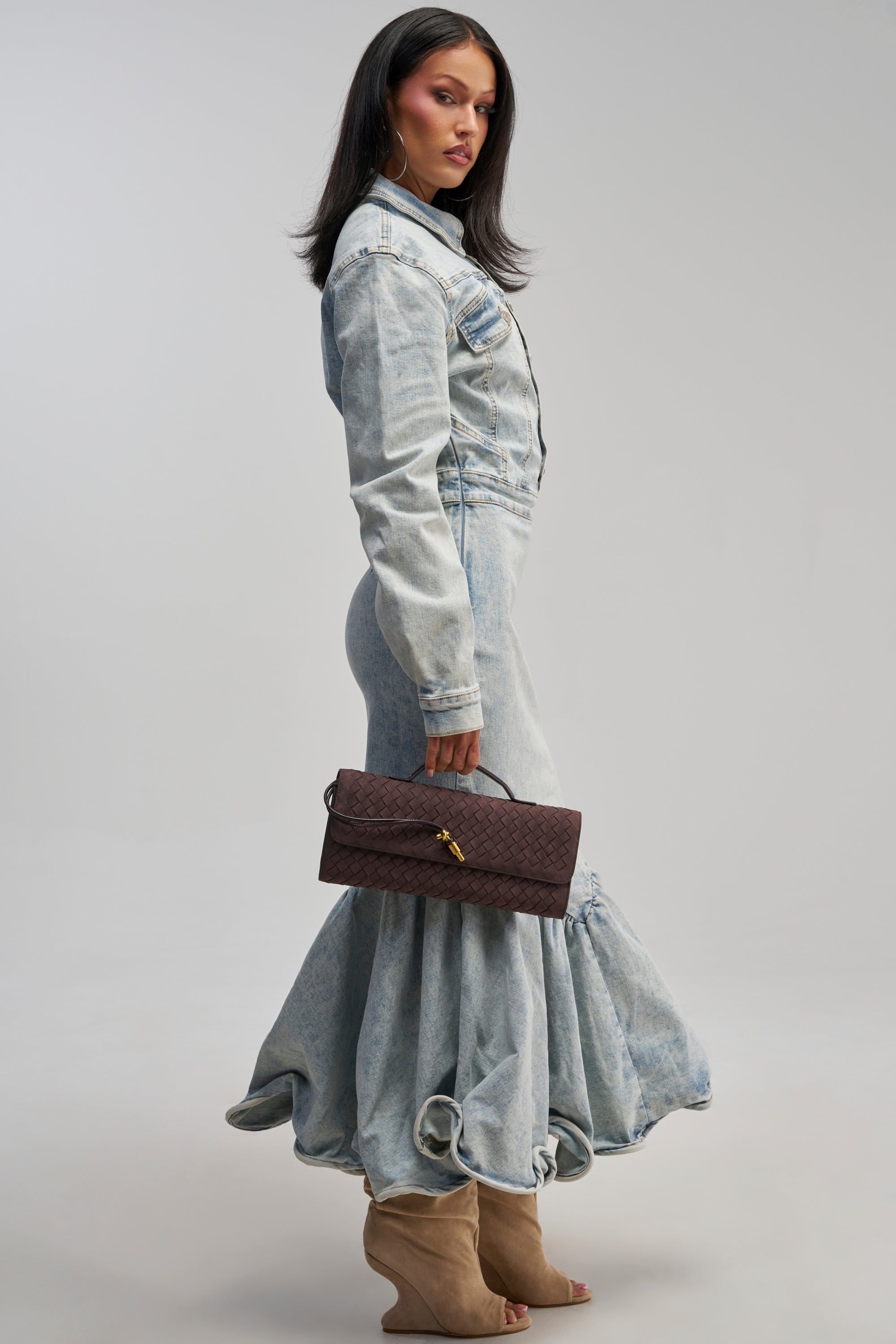 DENIM FOR DAYS MAXI DRESS
