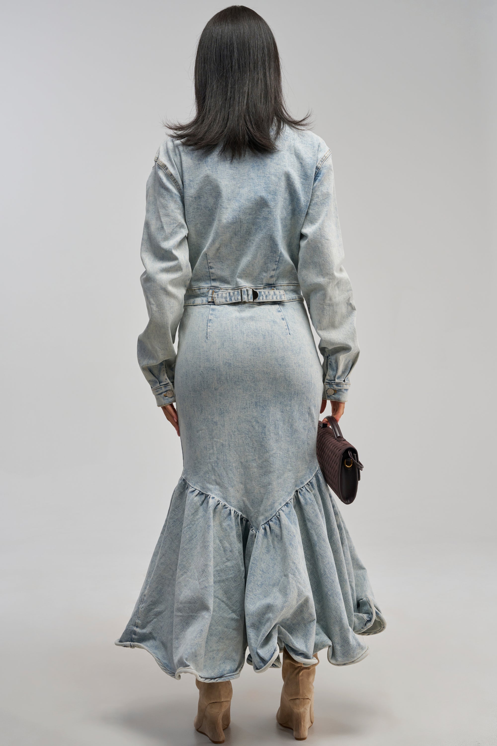 DENIM FOR DAYS MAXI DRESS