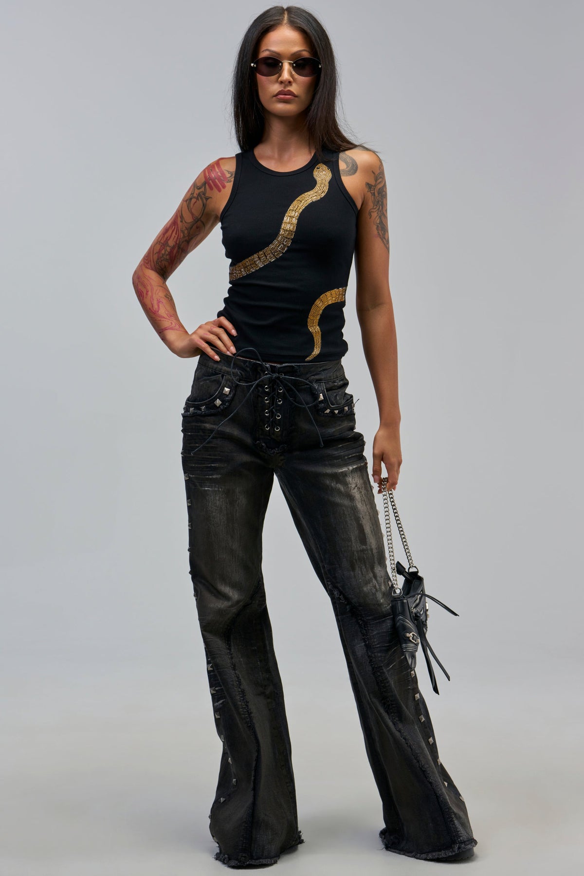 CRAZY FOR YOU METALLIC DENIM