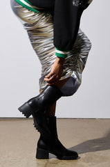 AZALEA WANG BRIDGEY BLACK CHUNKY BOOTIE