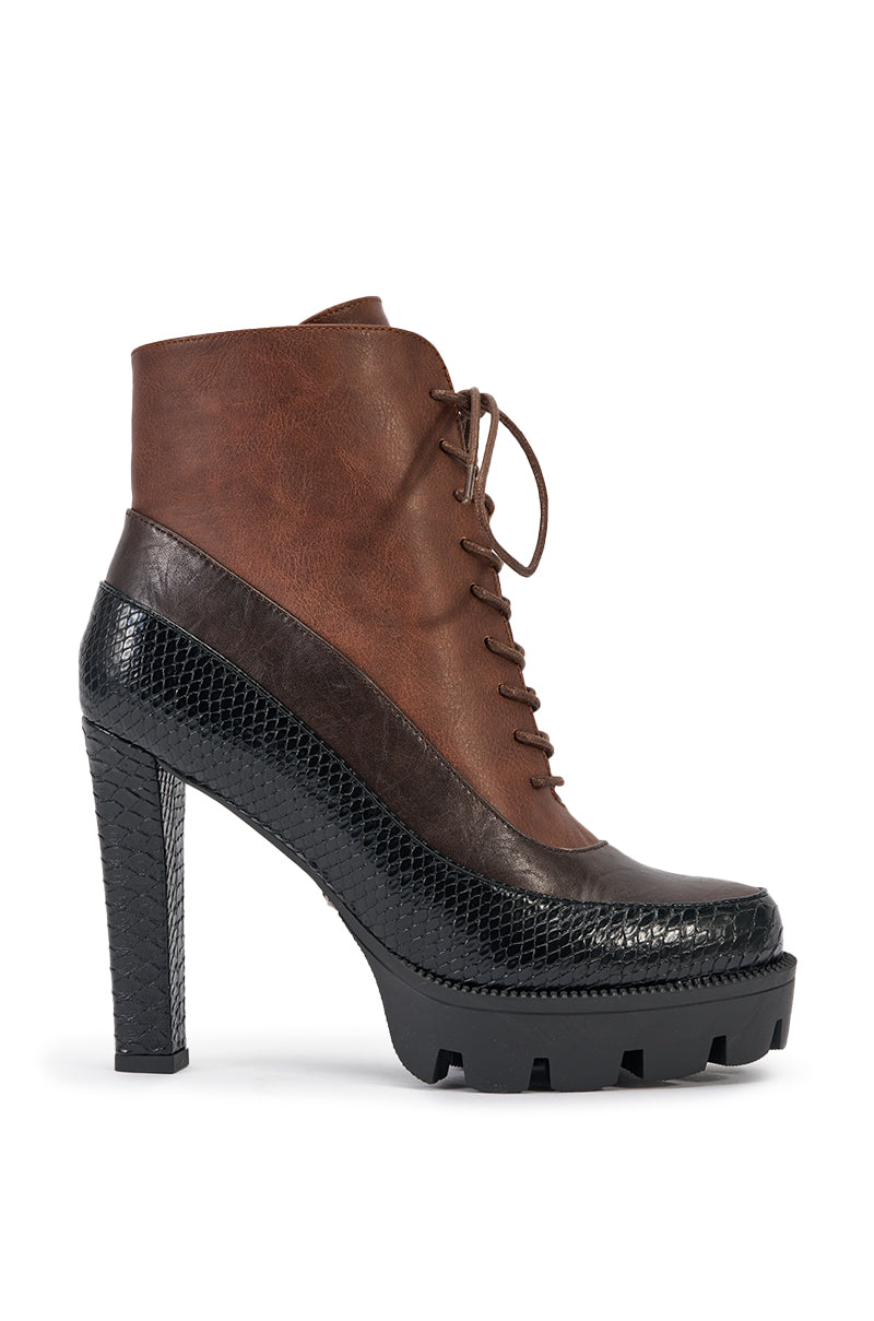 AZALEA WANG CINDER ESPRESSO BLOCK BOOT