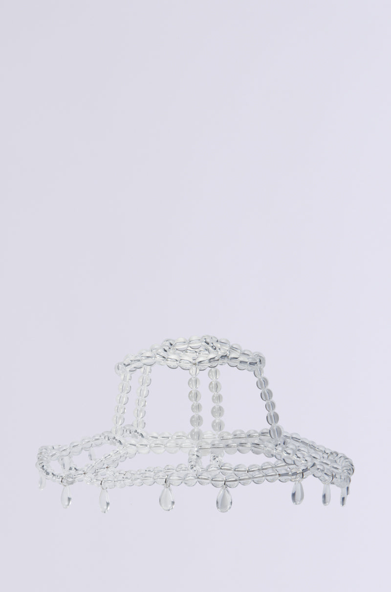 CLEAR TO ME DRIPPY BUCKET HAT