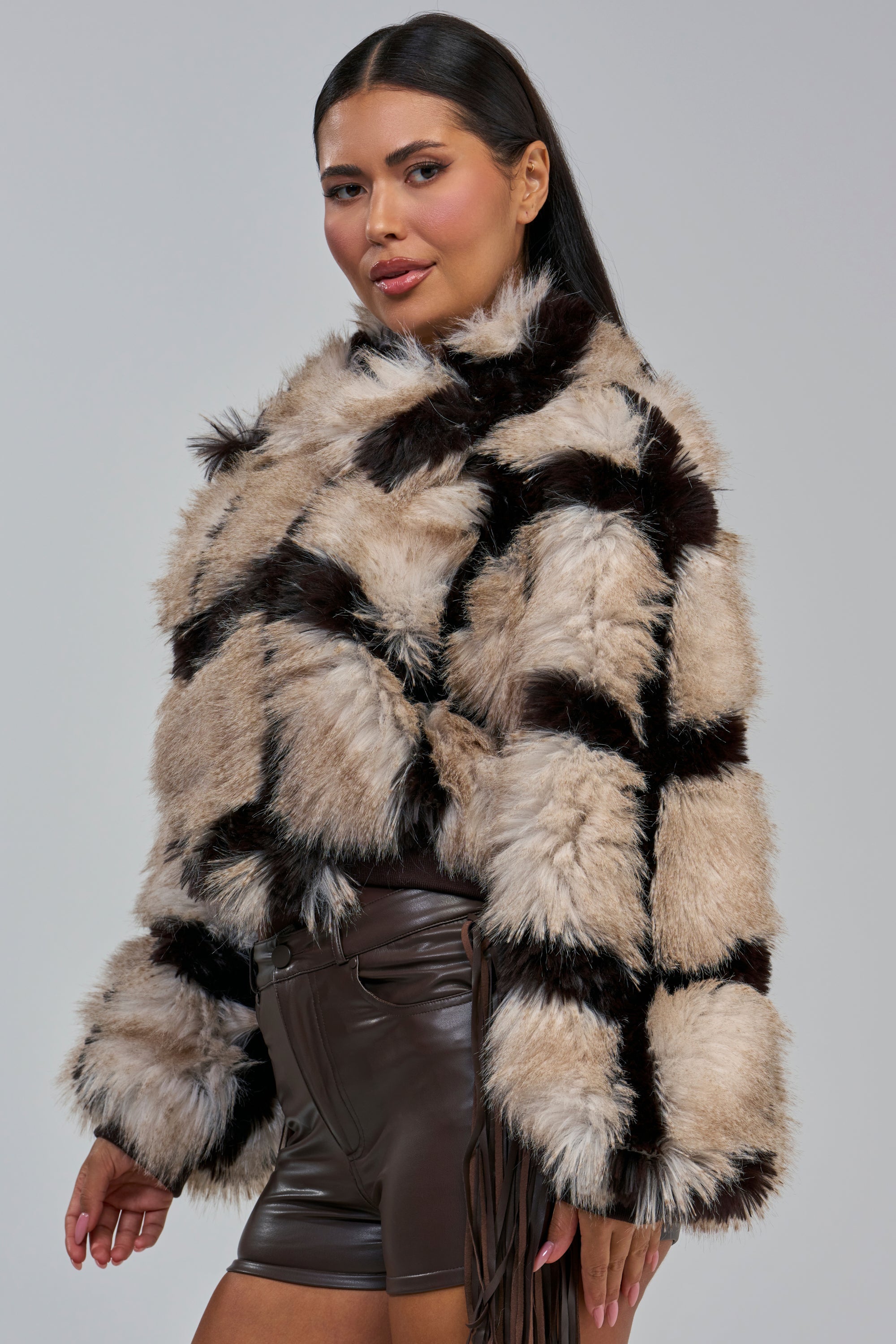 DELILAH FAUX FUR BOMBER