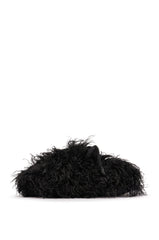 AKIRA DELULU BLACK FUR SLIPPER