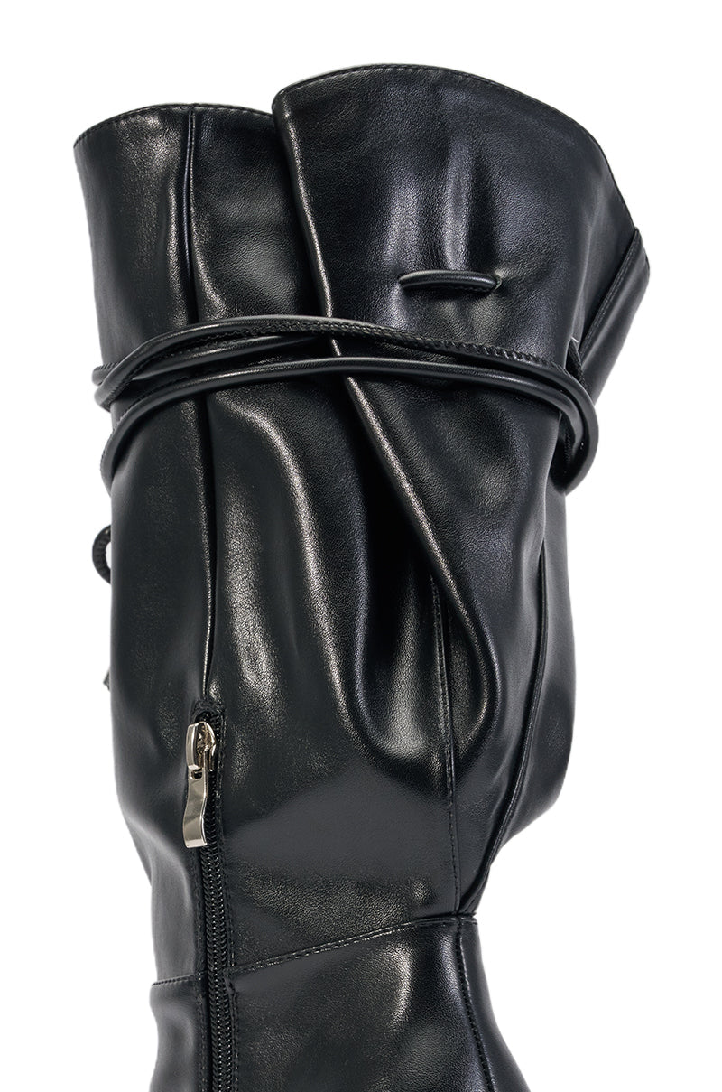AZALEA WANG FORGE BLACK WEDGE BOOT