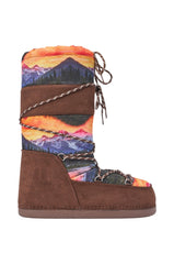 AZALEA WANG FROSTLING MULTI COLOR PRINT FLAT BOOT