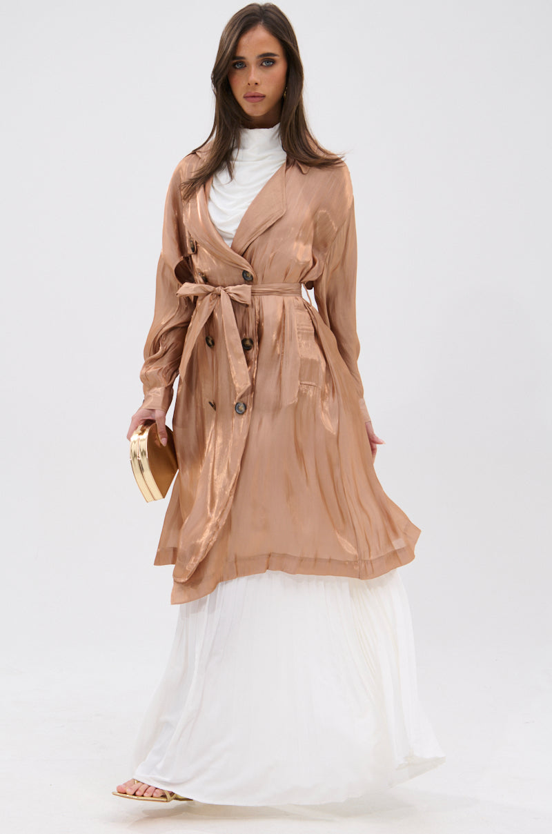 DAY TO NIGHT ORGANZA TRENCH