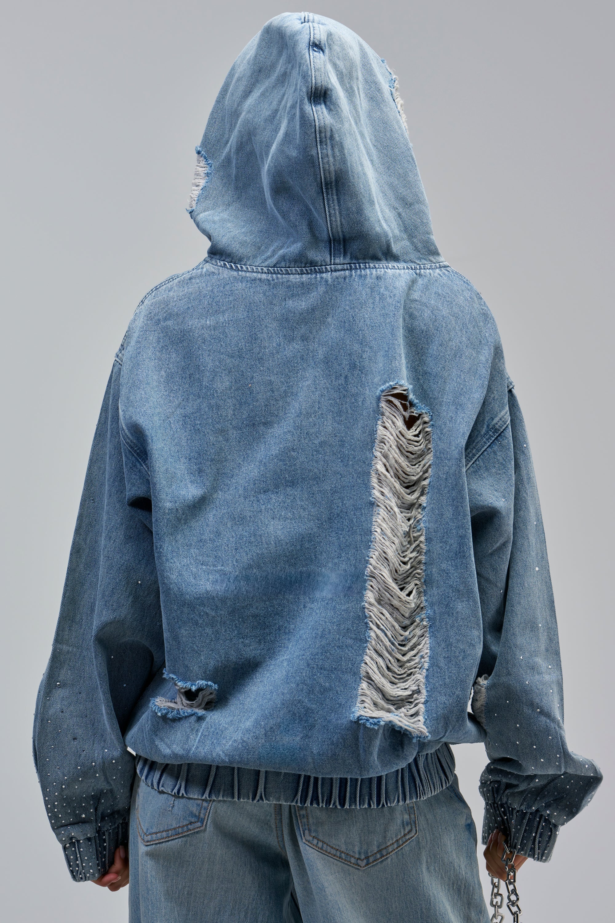 DISTRESSED GALAXY HOODIE