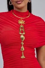 DECONSTRUCTED DIVA CHOKER