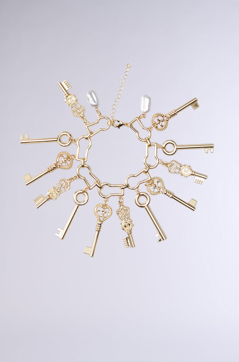 ALL THE KEYS CHARM BRACELET
