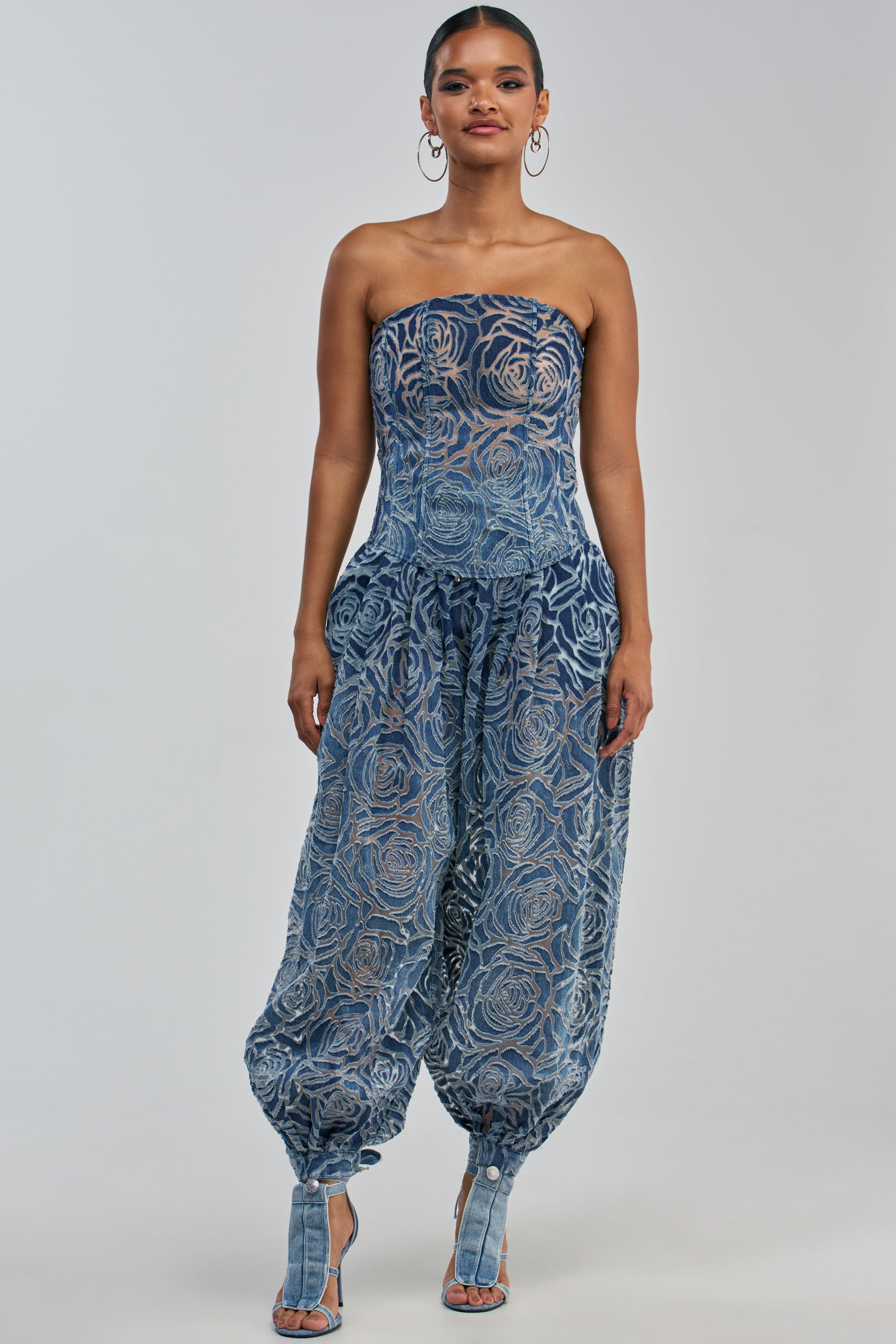 DENIM FOR DAYS BALLOON PANT IN DARK BLUE DENIM