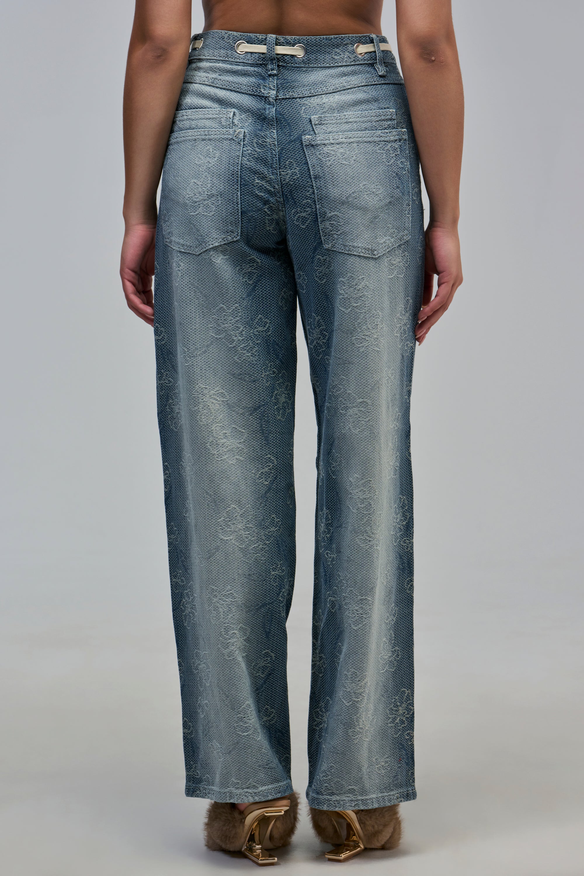 ALICE EMBROIDERED DENIM