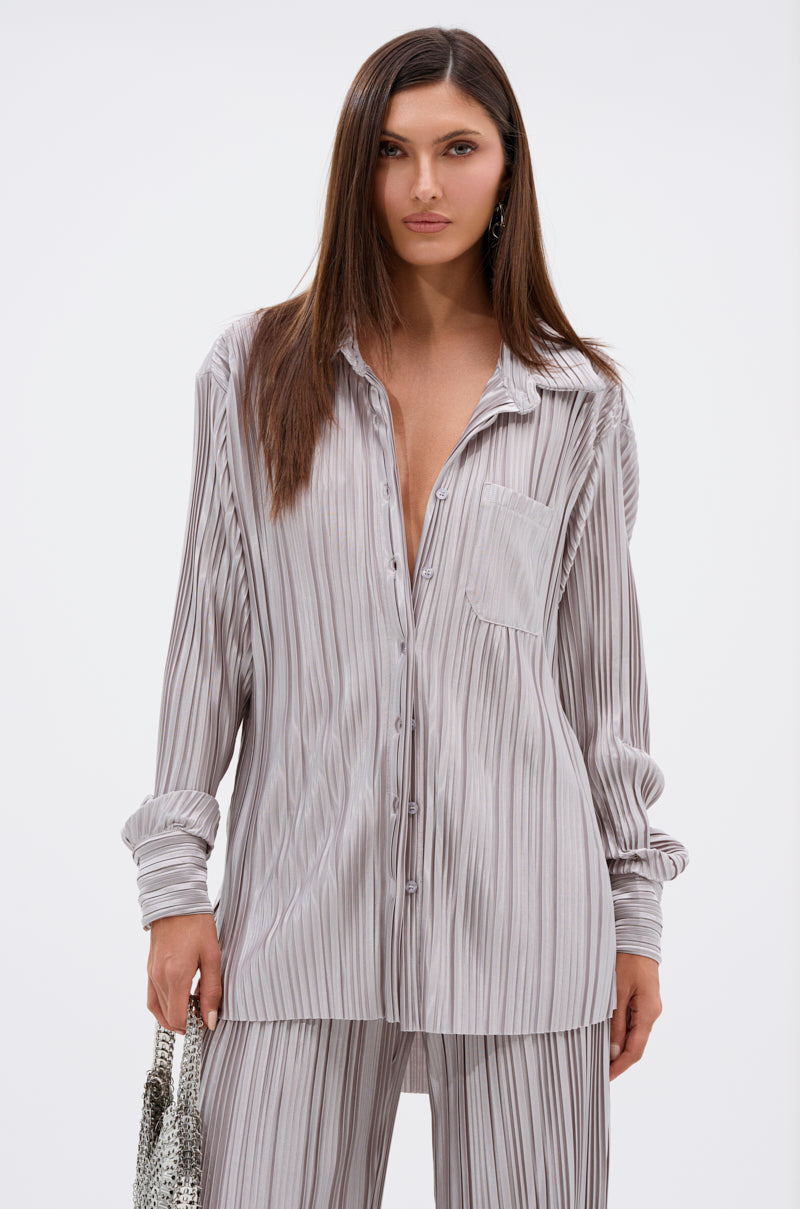 ALIA SLINKY BUTTON DOWN
