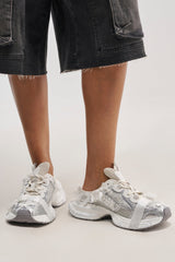 AKIRA GOLD LOCKET WHITE SLIP ON SNEAKER