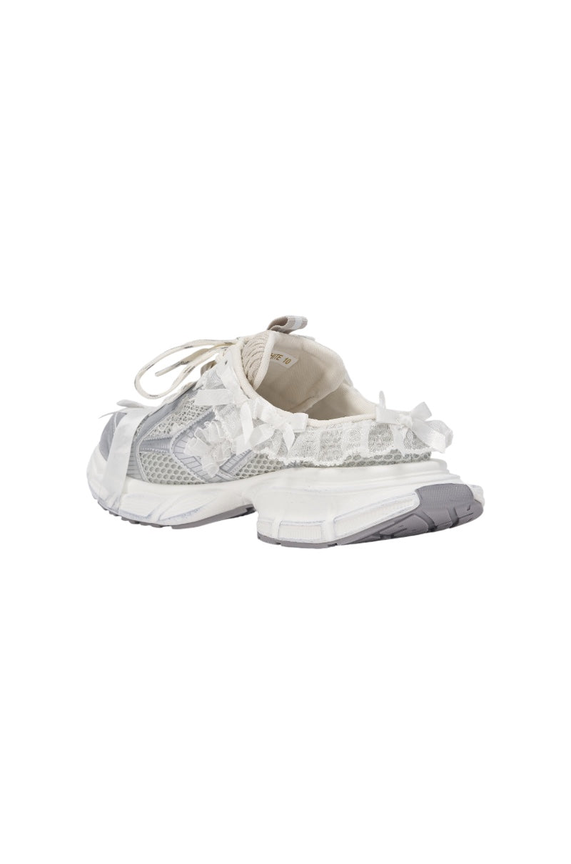 AKIRA GOLD LOCKET WHITE SLIP ON SNEAKER
