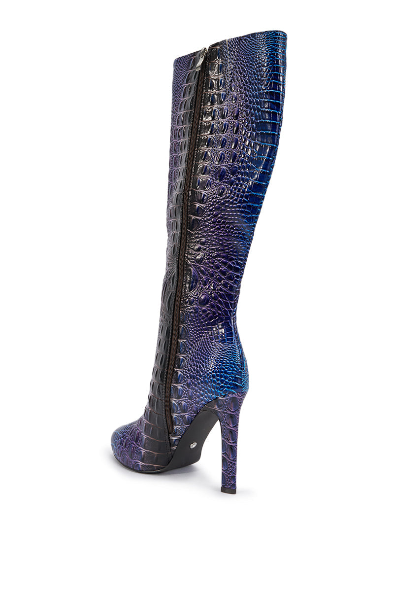 AZALEA WANG MARGAERY MULTI CROC BLOCK BOOT