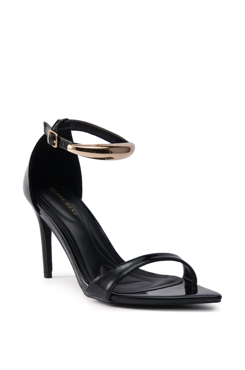 AKIRA NEMTI BLACK STILETTO SANDAL