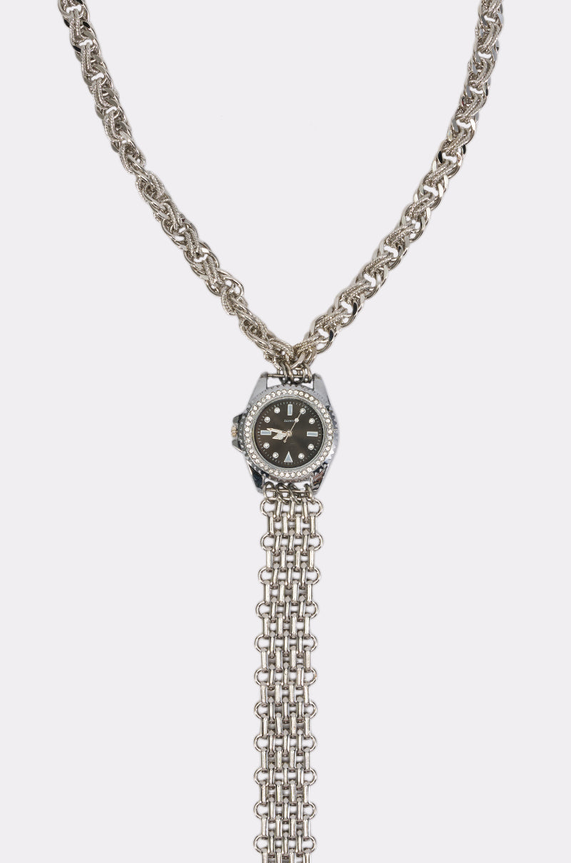 CLOCK IT NECKLACE