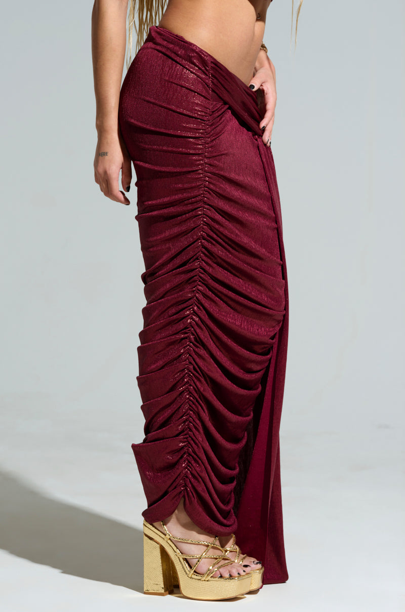 ALL OF THE GLAMOUR SLINKY MAXI SKIRT