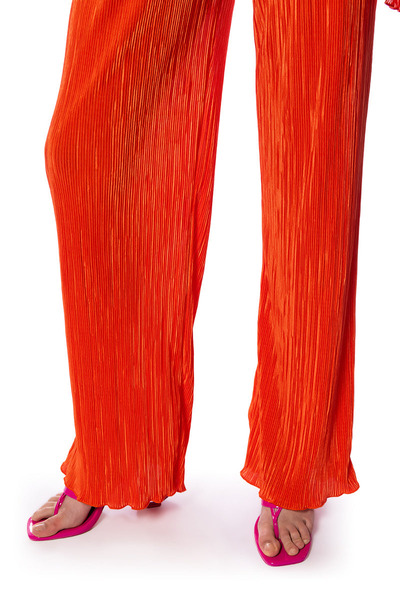 ADVENTURE TO MY WORLD PULL ON WIDE LEG PANT IN GREEN