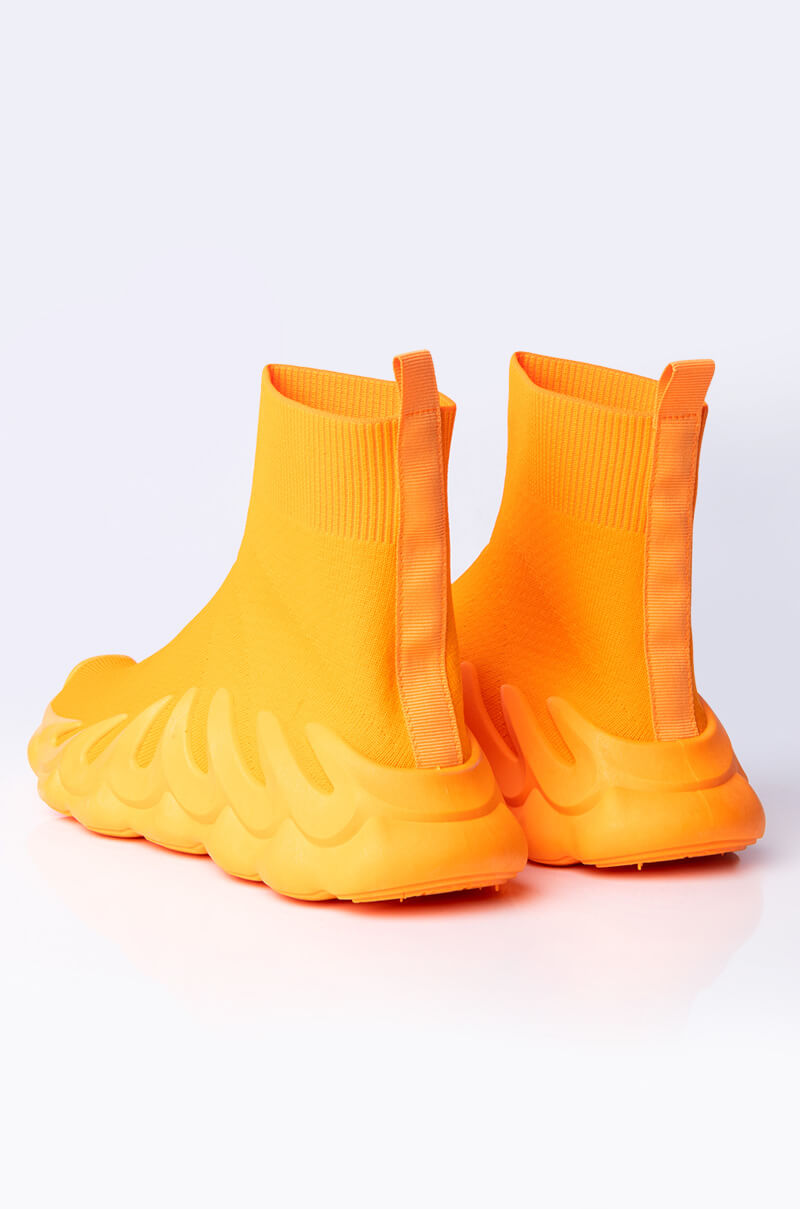 ALL YOU EVER TALK ABOUT FLAT SNEAKER ORANGE