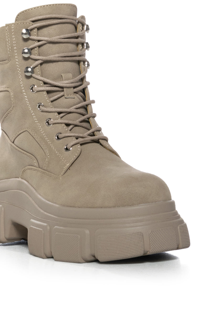 AZALEA WANG HARMONI TAN BOOTIE