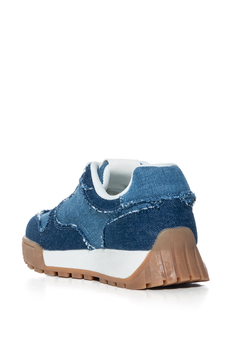 AZALEA WANG HAYNES DENIM SNEAKER