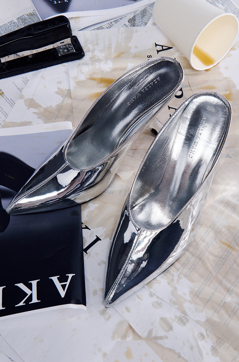 AZALEA WANG LEDGER SILVER MIRROR PUMP