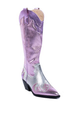 AZALEA WANG HENDRIX METALLIC WESTERN BOOTIE IN MULTI