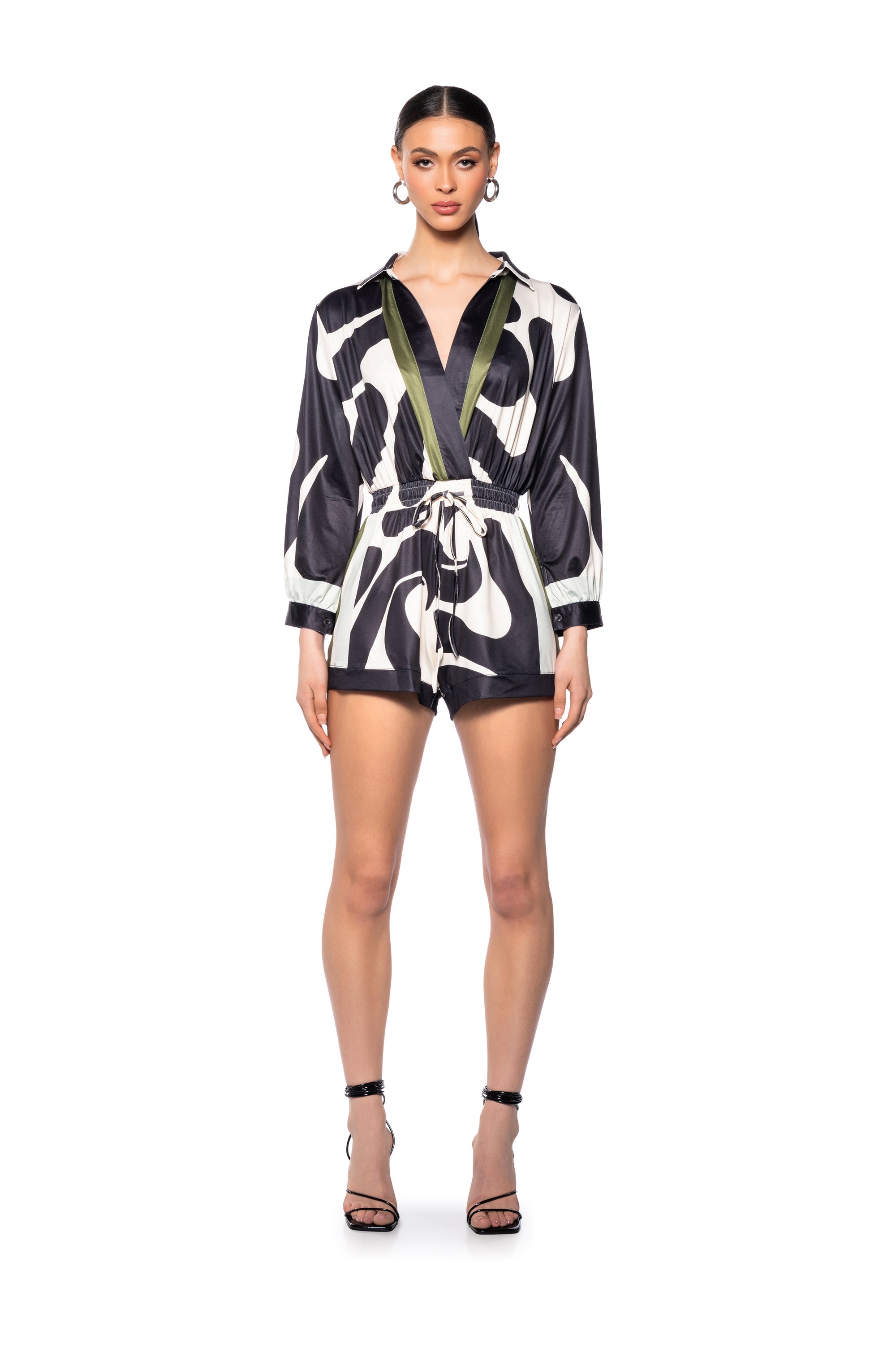 BIANCA DRAWSTRING WAIST ROMPER