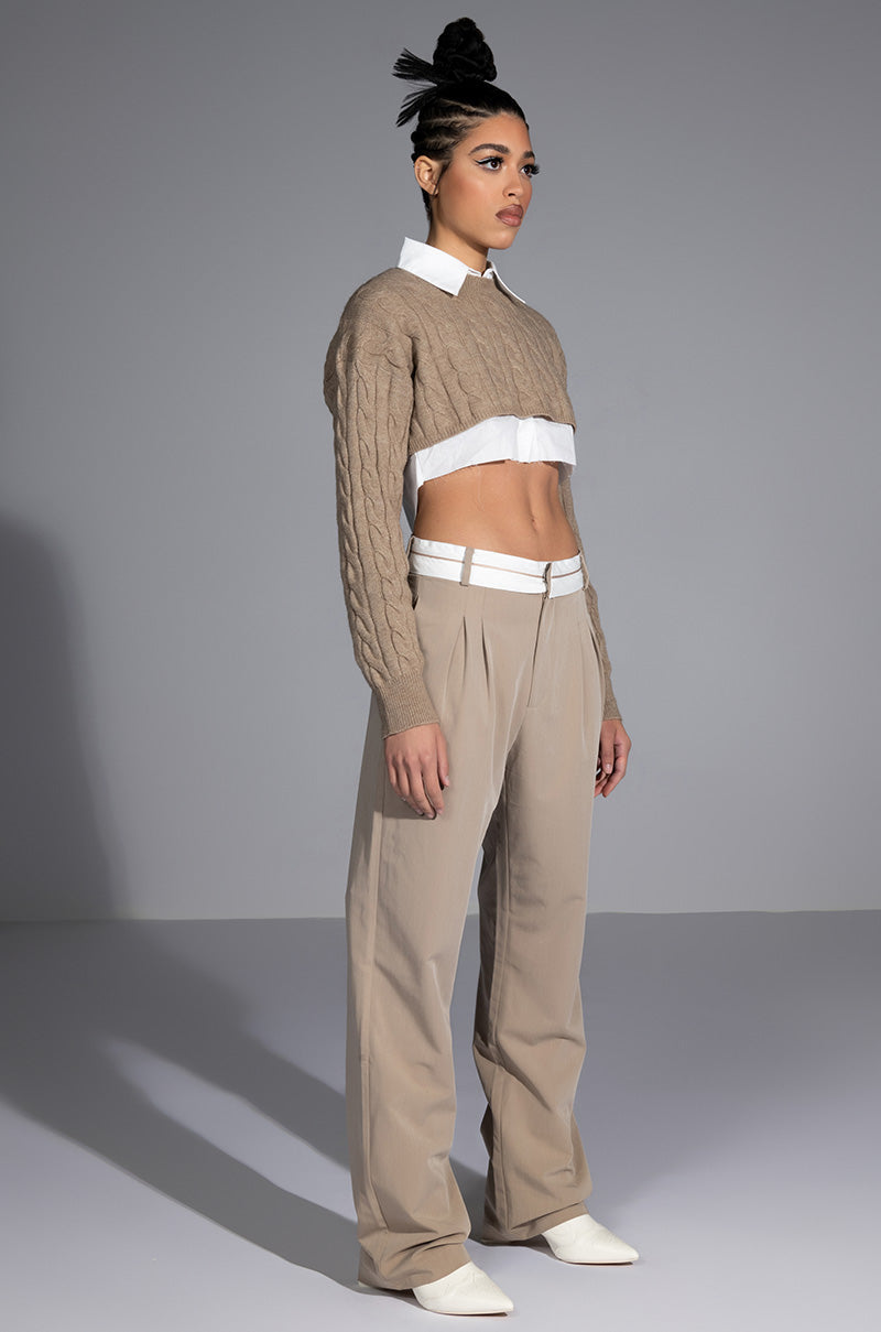 CERTIFIED BOSS WIDE LEG TROUSER