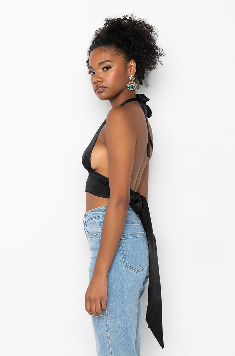 COME TO ME LACE UP BLOUSE