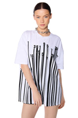 COUNT IT UP SHORT SLEEVE EMBELLISHED T-SHIRT
