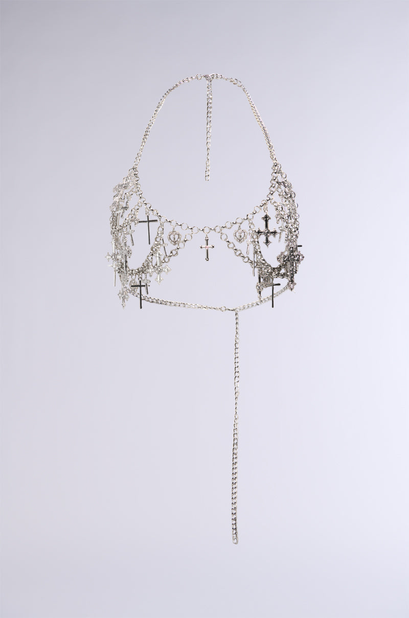 CROSS MY HEART BODY CHAIN
