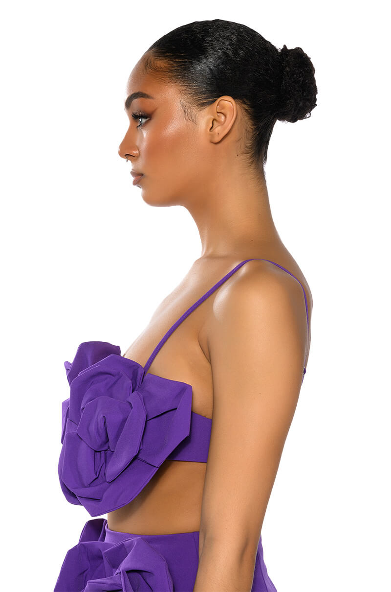 DANZA KUDURO ABSTRACT FLORAL BRALETTE