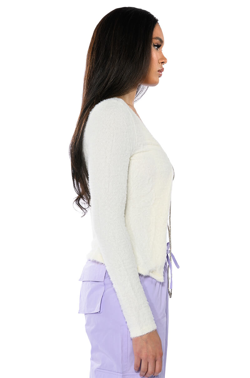 DATE NIGHT TIE FRONT KNIT CARDIGAN