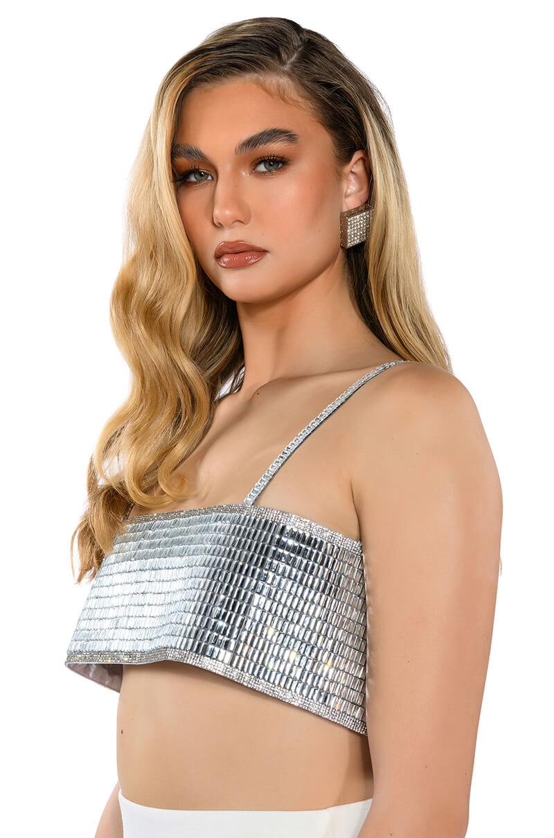 DISCO BALL MIRROR BRALETTE